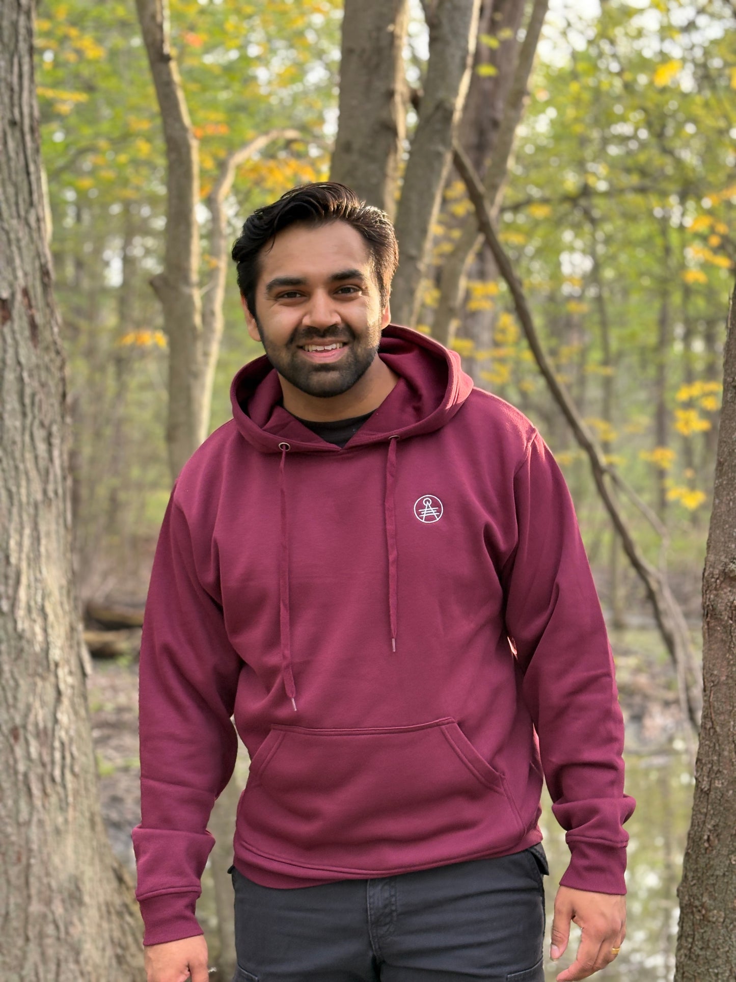 Aikyam-Hanuman-Gadaksha-Hoodie-Maroon