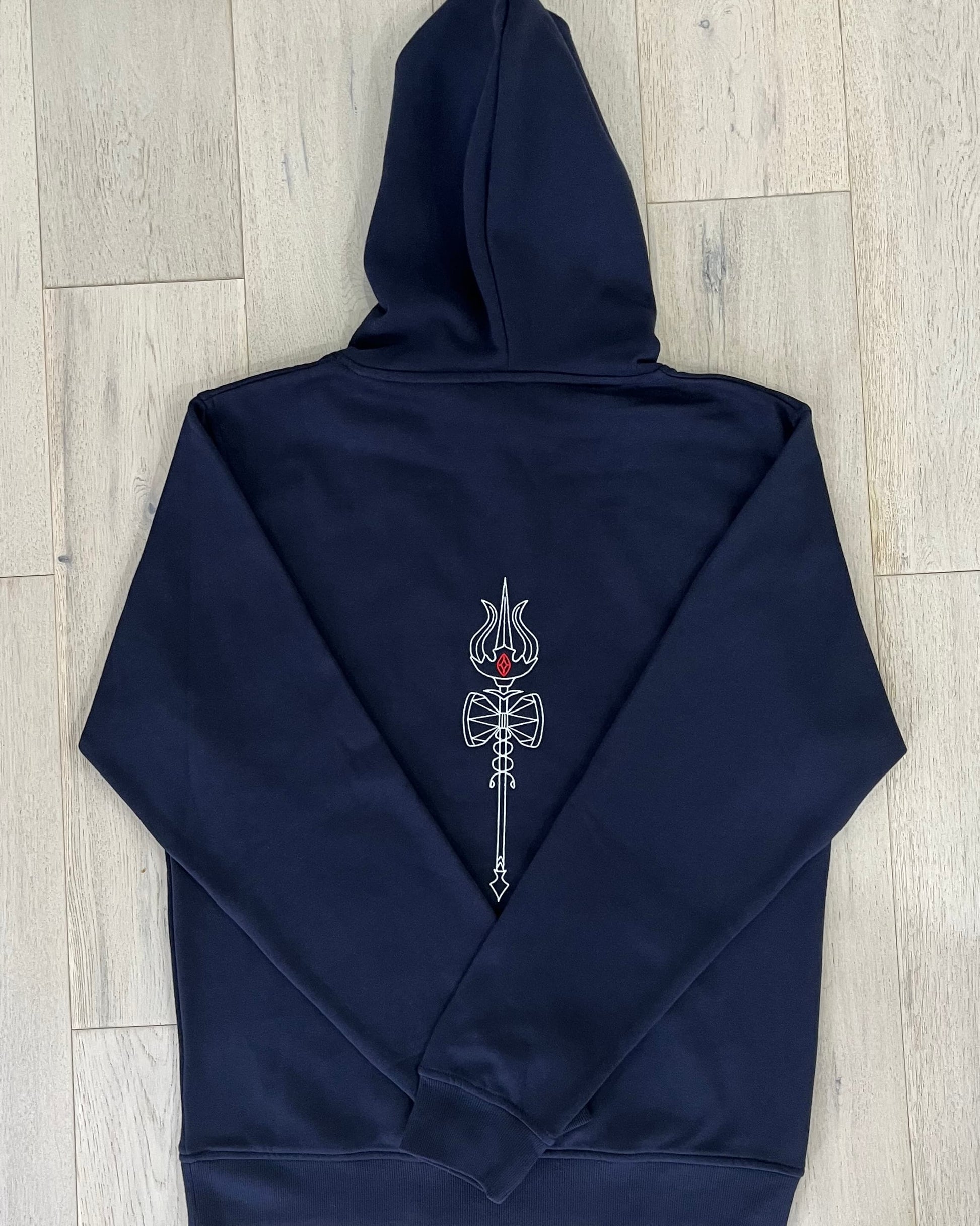 Aikyam-LordShiva-Trishul-Hoodie-NavyBlue