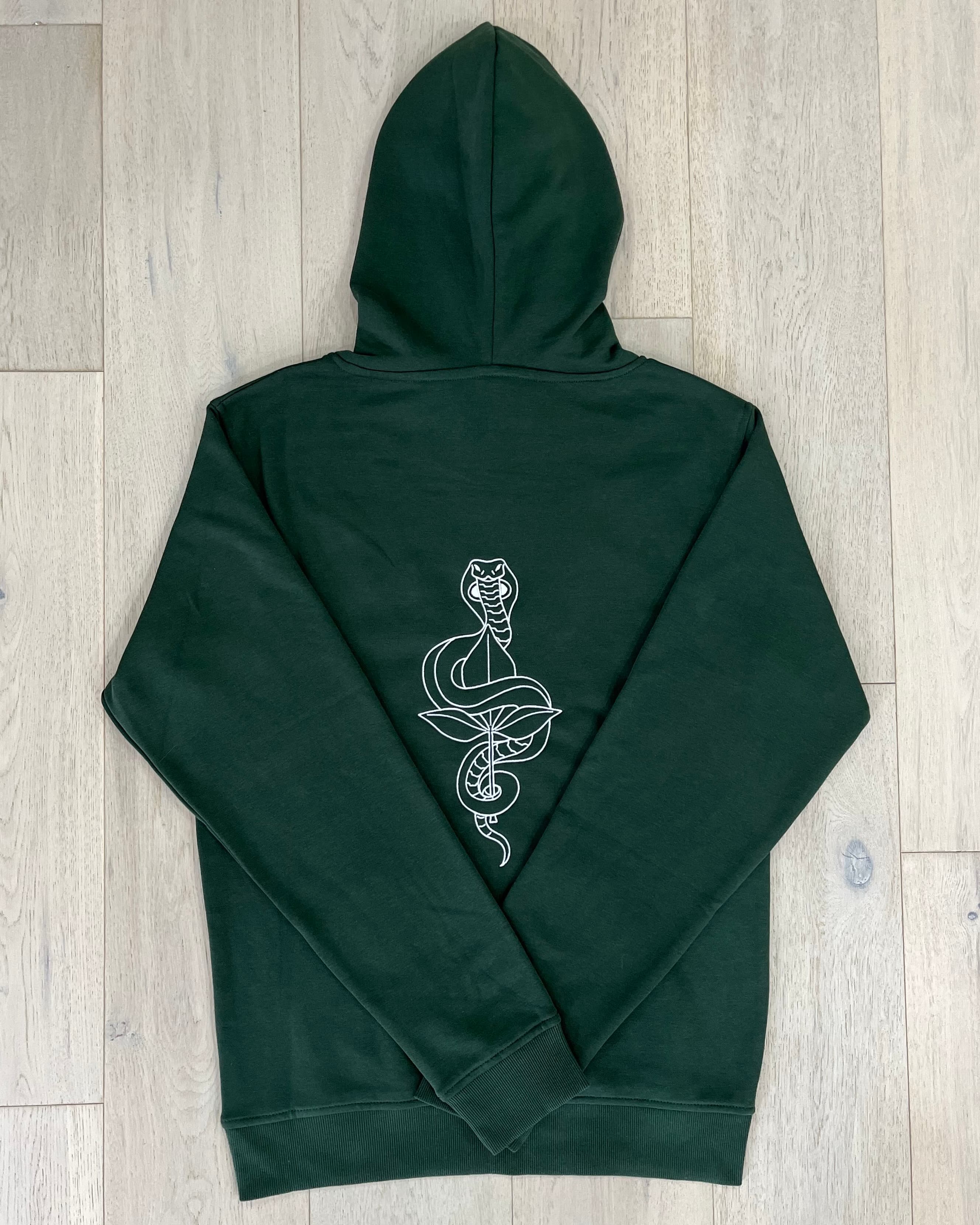 Lord Shiva Vasuki Hoodie Minimalistic Culturally inspired Embroidered Aikyam Apparel