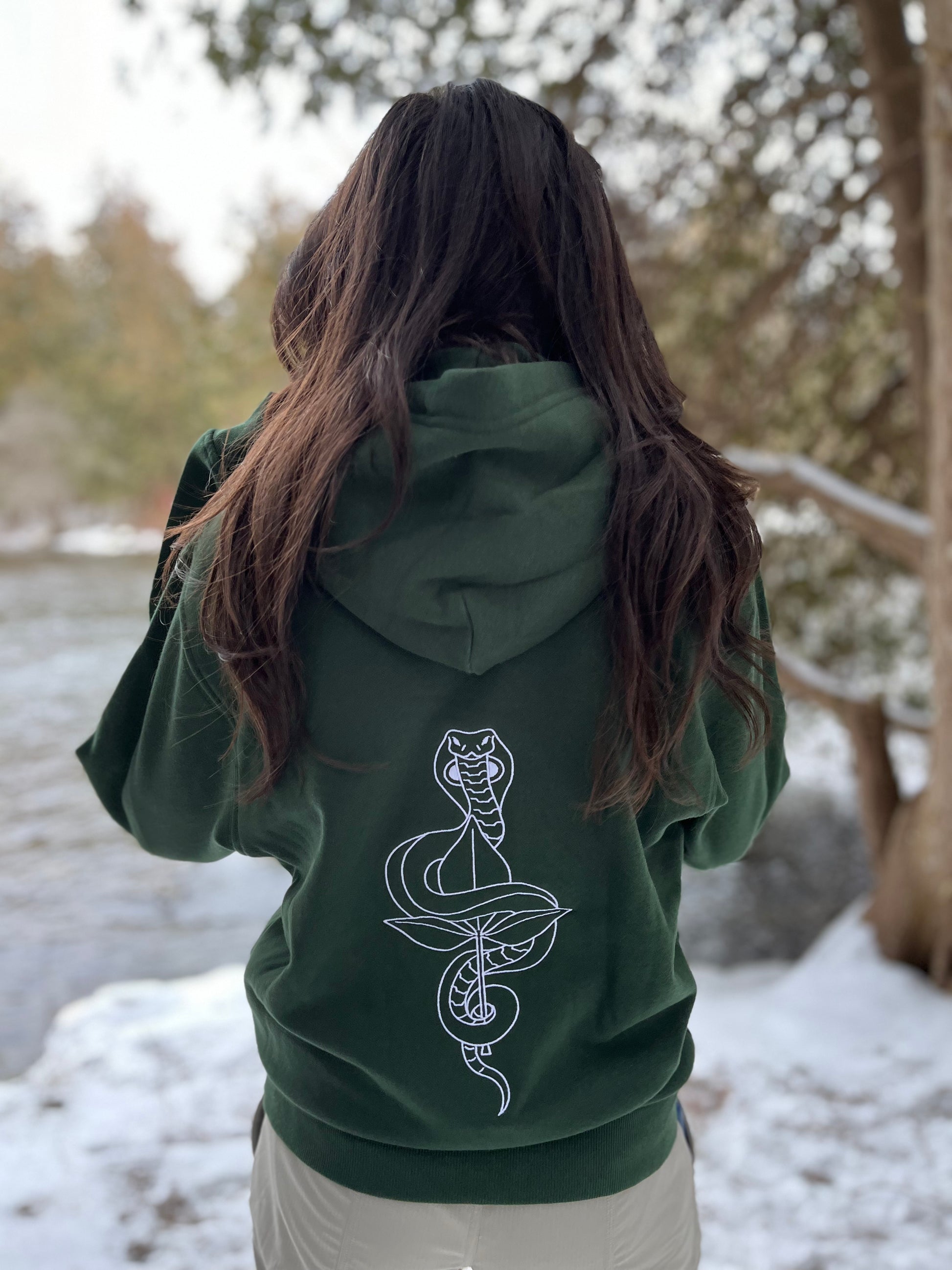 Aikyam-LordShiva-Vasuki-Snake-Hoodie-ForestGreen