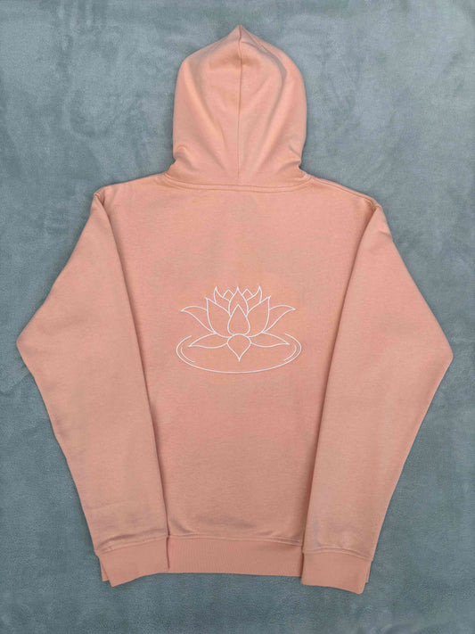 Aikyam-GoddessLakshmi-Padma(Lotus)-Hoodie-Peach